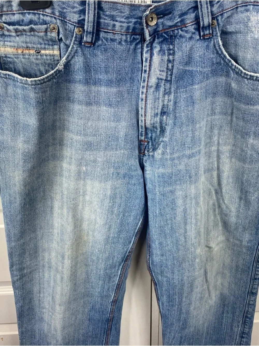 Paco Jeans Men’s 34x32 Denim Baggy Loose Fit Hip Hop Y2K Light Vintage Wash